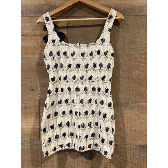 AREA Eye Lace Tank Minidress SIZE S - Picture 6 of 9